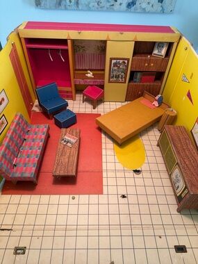 1962 Original Barbie Cardboard Dream House - Mattel